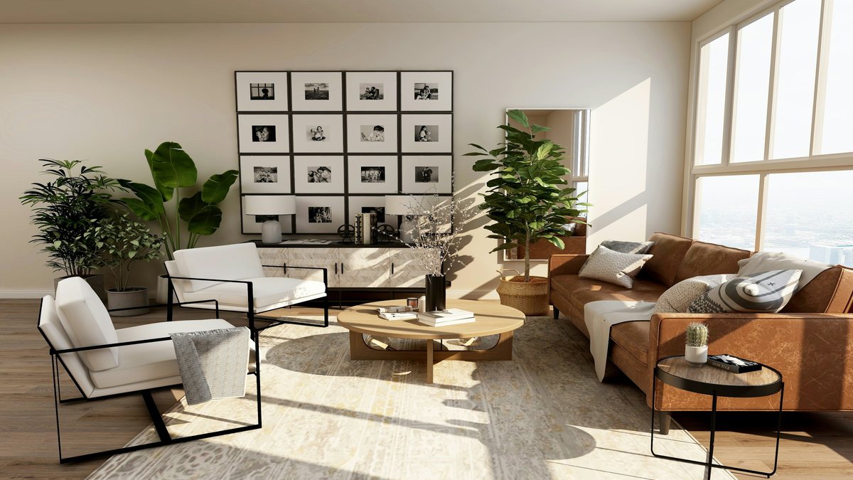 A calm home evening space for a parents date night