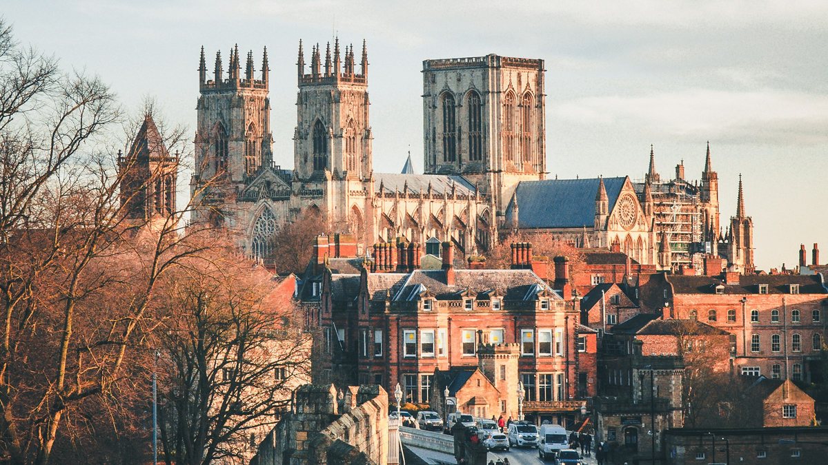 York city walls and historic rooftops on a couples weekend break